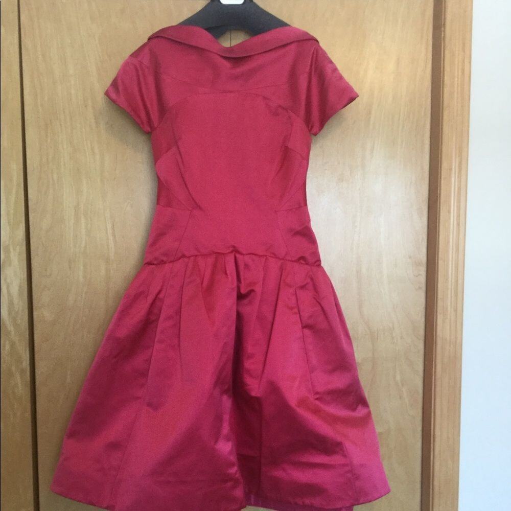 ZAC POSEN COCKTAIL DRESS, FUCHSIA. - Picture 2 of 16